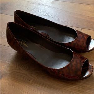 Cole Haan Nike Air Elly Patent Leather Wedges